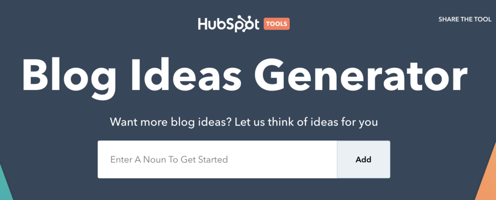 hubspot blog idea generator