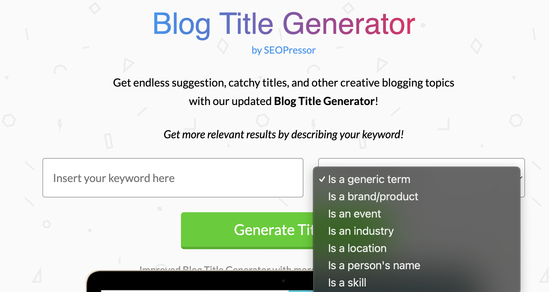 7+ Best Blog Topic Generators [2024] - Growthbar SEO